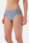 Mavi Dantel Detaylı Hıpster Külot