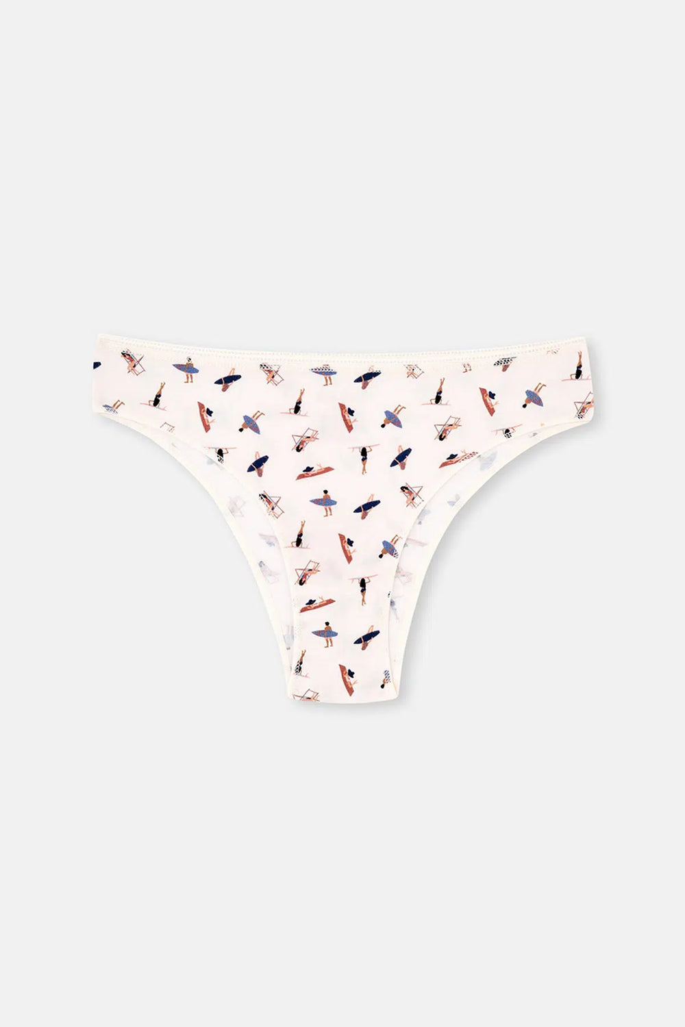 Multicolor Kadın 3'lü Desenli Normal Bel Brazilian Külot