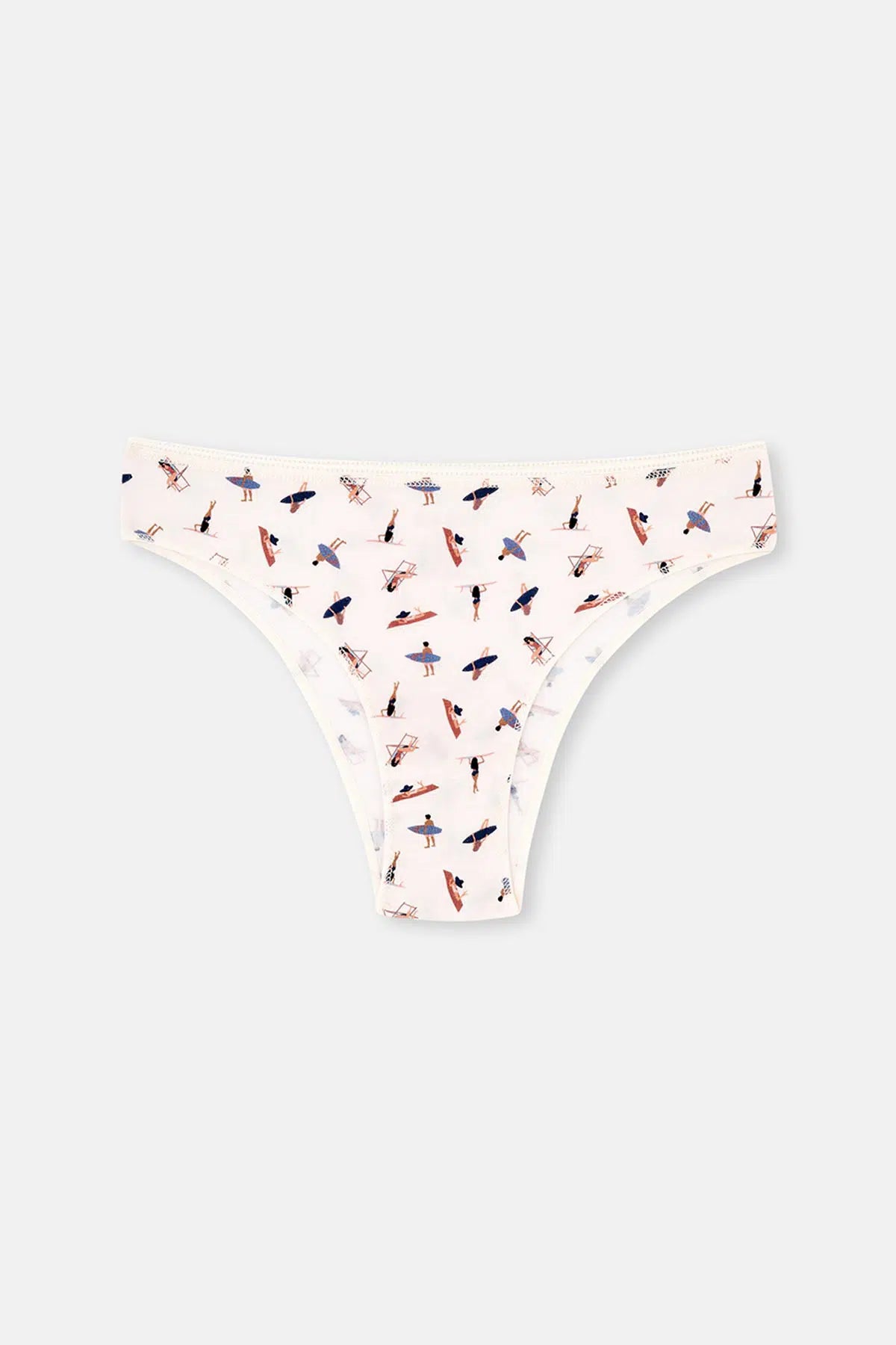 Multicolor Kadın 3'lü Desenli Normal Bel Brazilian Külot