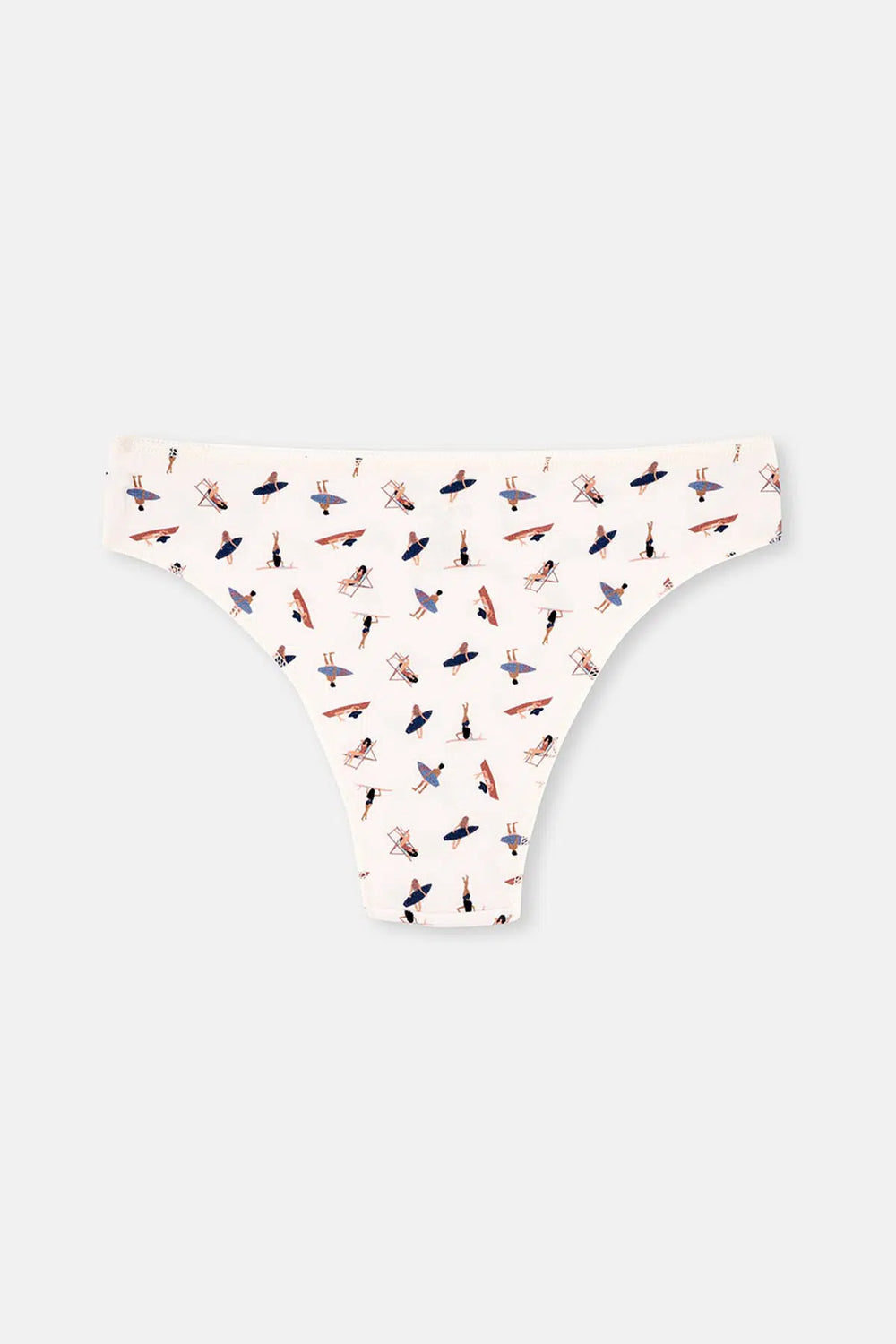 Multicolor Kadın 3'lü Desenli Normal Bel Brazilian Külot