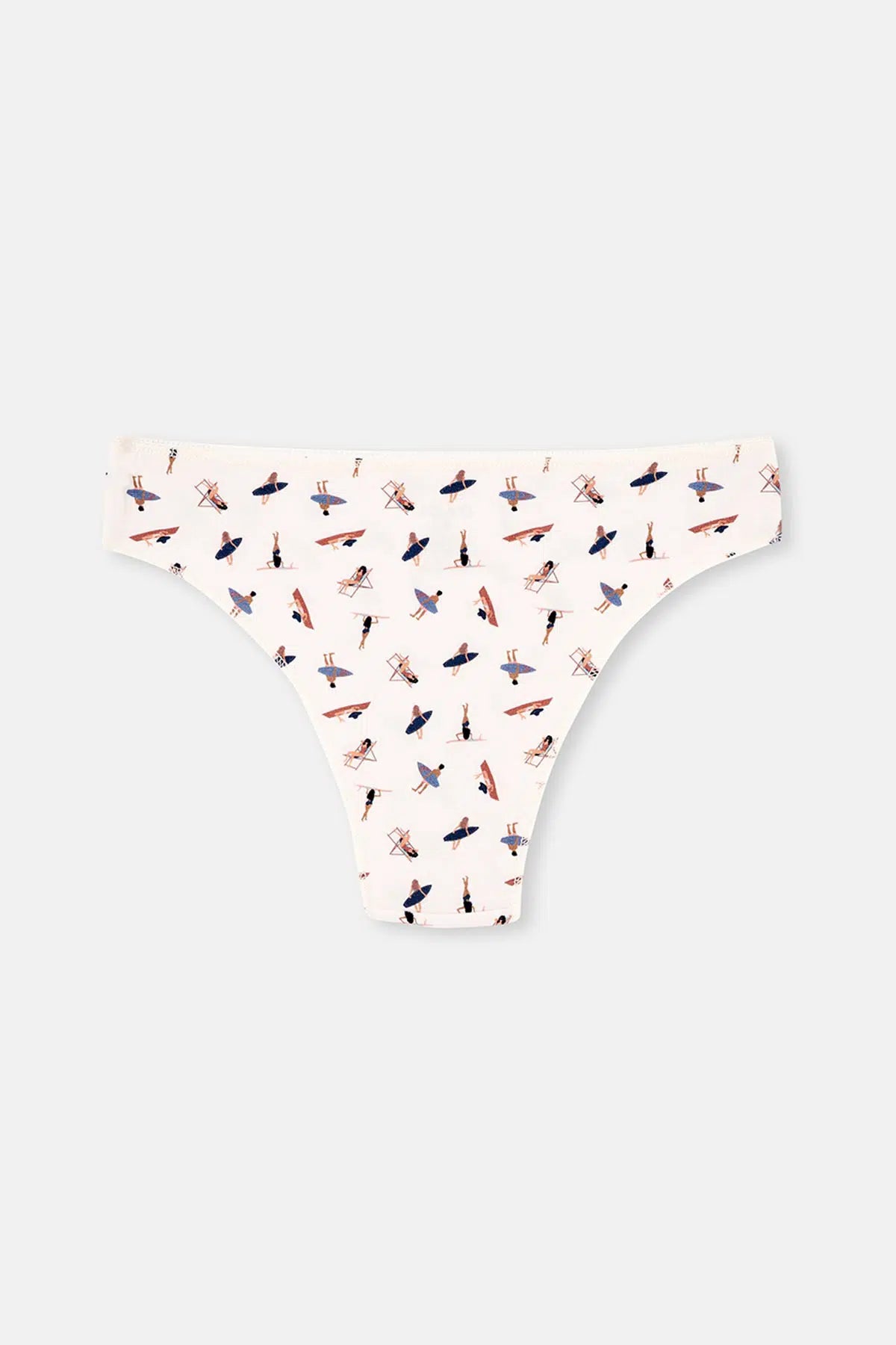 Multicolor Kadın 3'lü Desenli Normal Bel Brazilian Külot