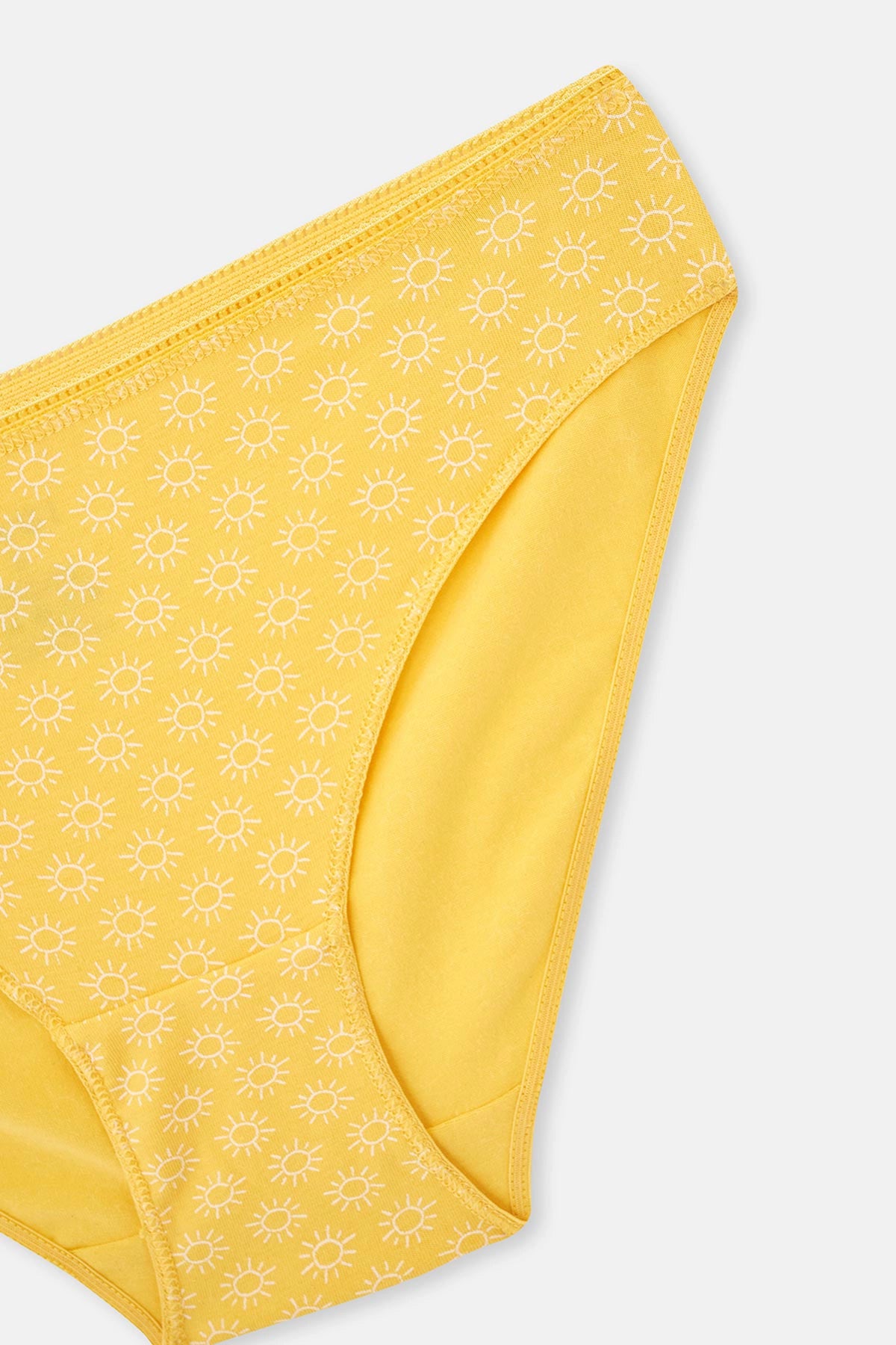 Multicolor Kadın 3'lü Güneş Desenli Brief Külot