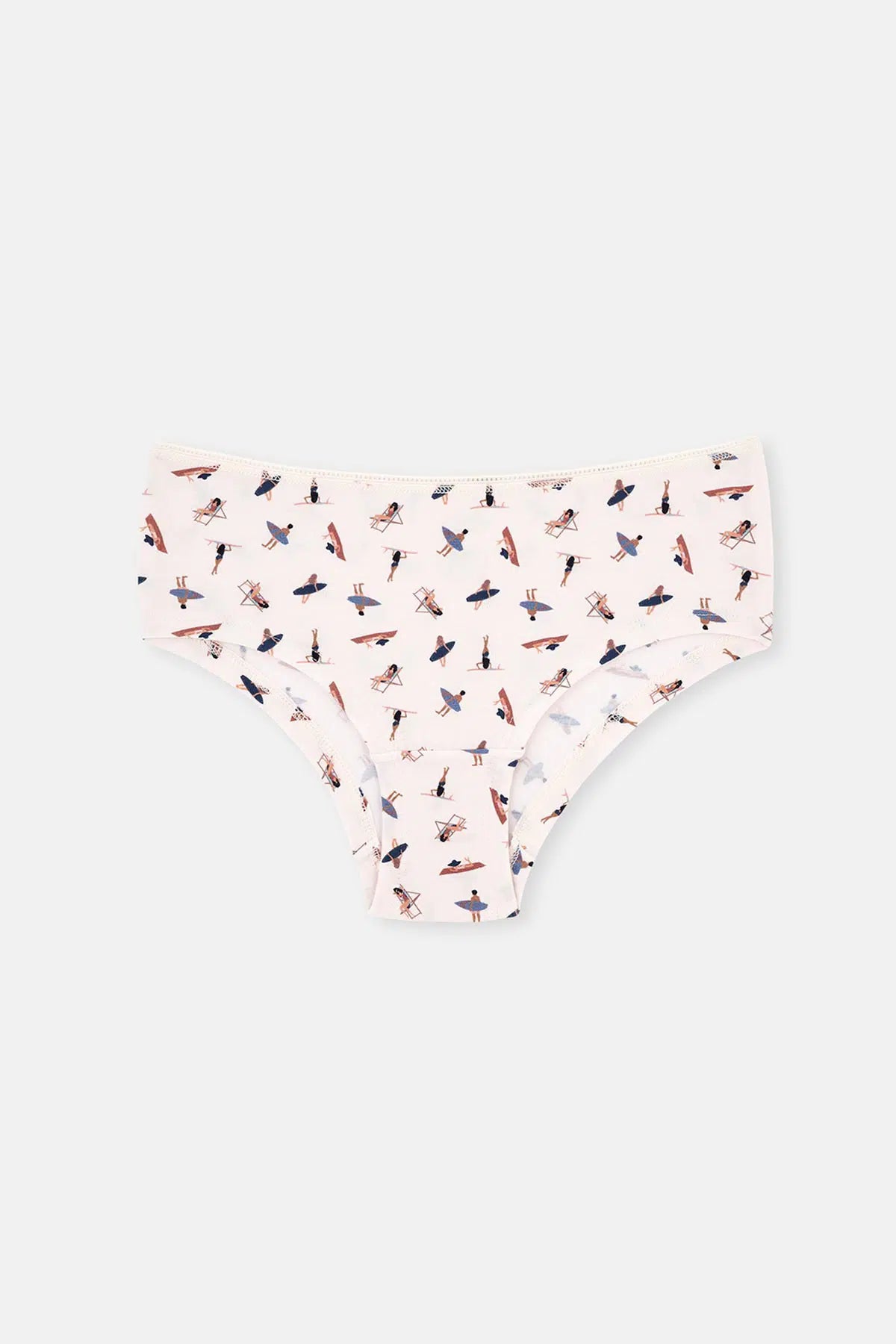 Multicolor Kadın 3'lü Pamuklu Desenli Hipster Külot