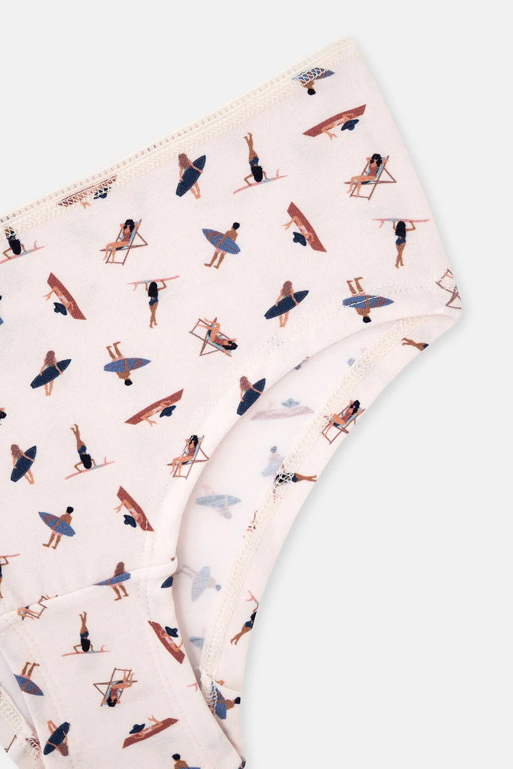 Multicolor Kadın 3'lü Pamuklu Desenli Hipster Külot