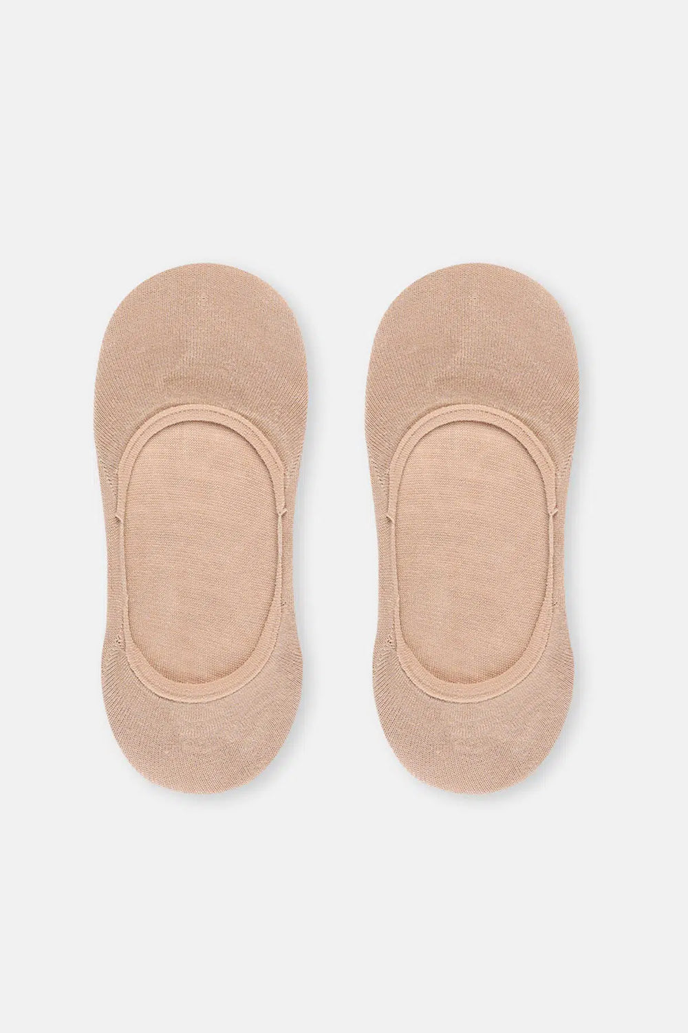 Bej Kadın 2'Li Bambu Basıc Babet Çorap