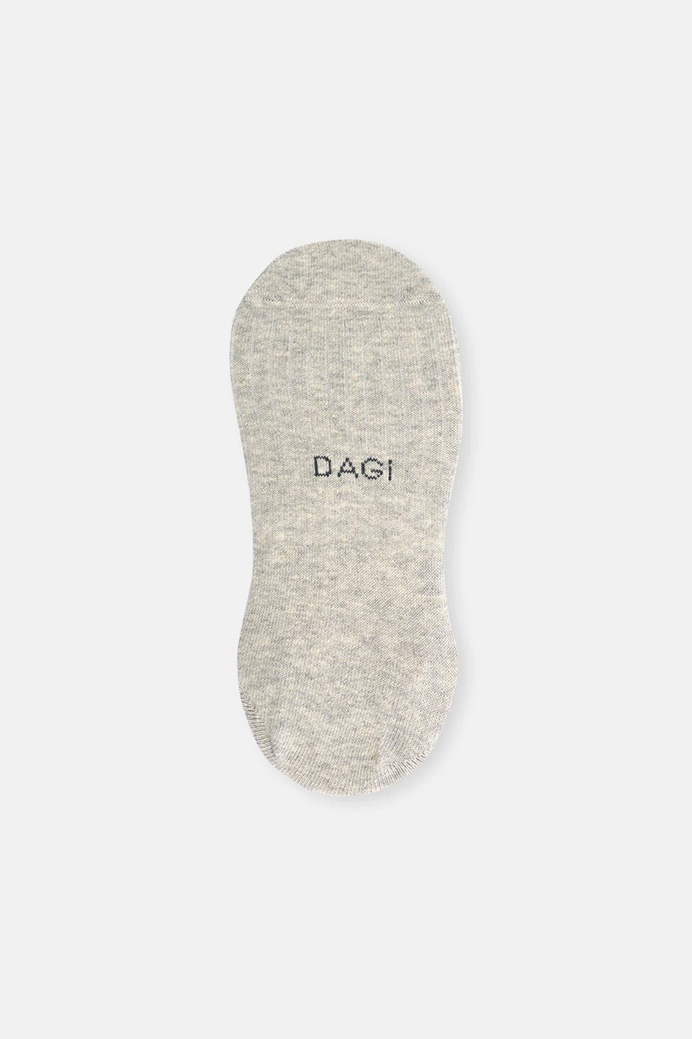 Beyaz-Gri Melanj-Siyah Kadın 3'Lü Pamuklu Rıb Dokulu Görünmez Çorap