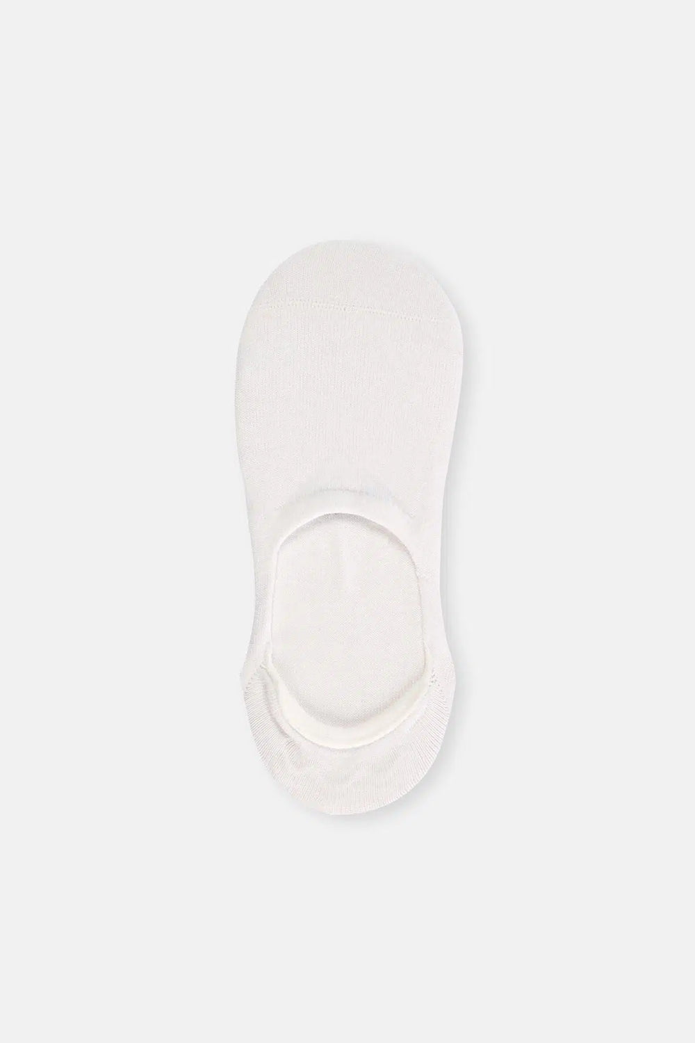 Beyaz-Siyah-Ten Kadın 3'Lü Pamuklu Basıc Görünmez Çorap