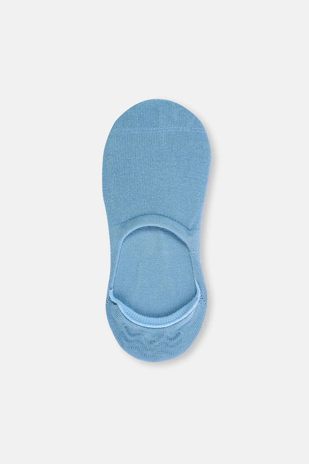 Mavi-Turuncu Kadın 2'Li Pamuklu Basıc Görünmez Çorap