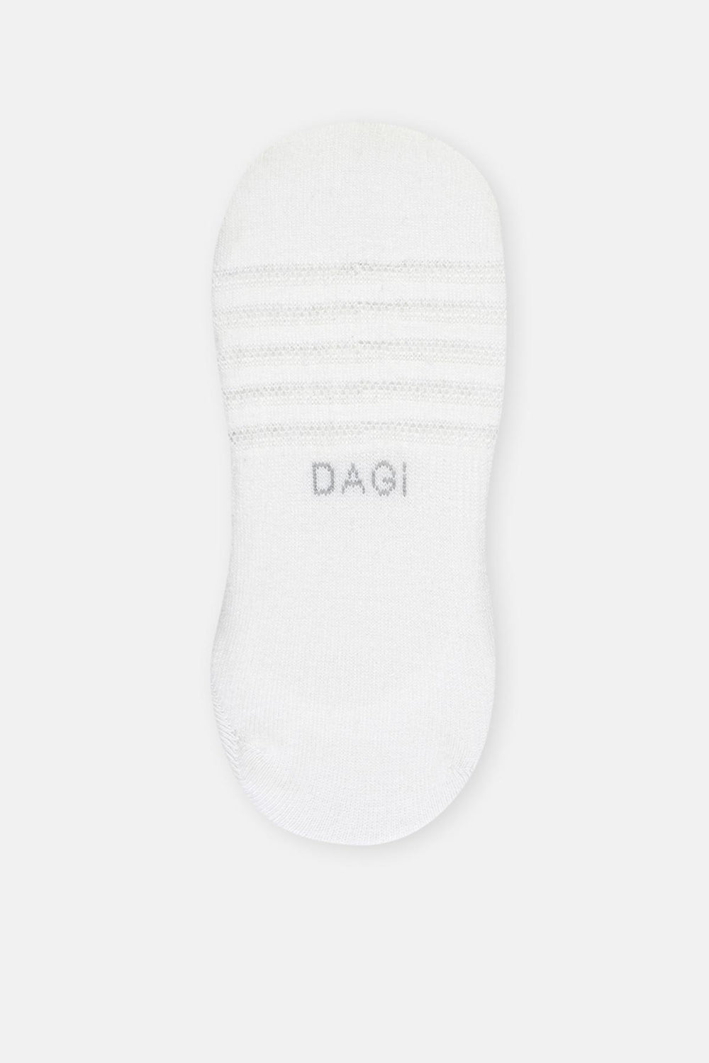 Beyaz Kadın Pamuklu Transparan Detay Görünmez Çorap