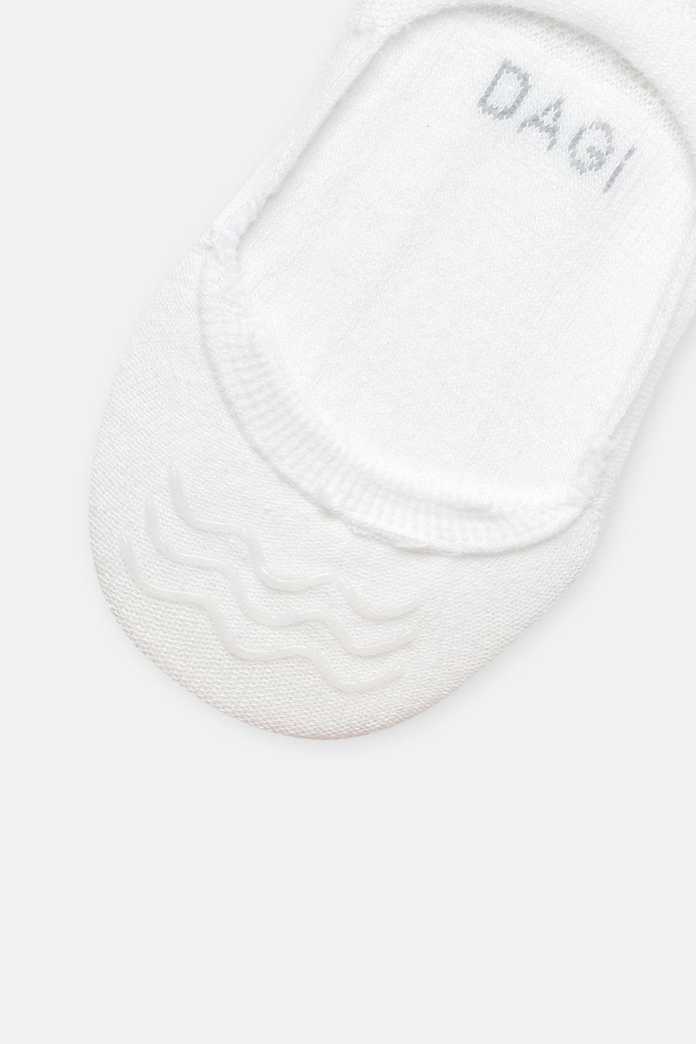 Beyaz Kadın Pamuklu Transparan Detay Görünmez Çorap