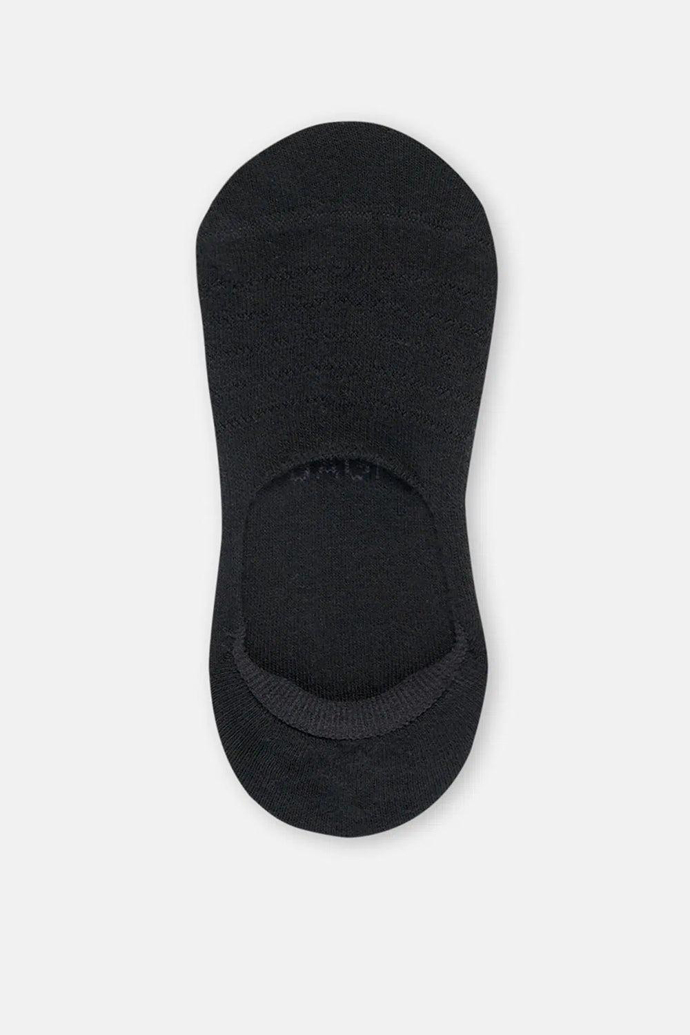 Siyah Kadın Pamuklu Transparan Detay Görünmez Çorap