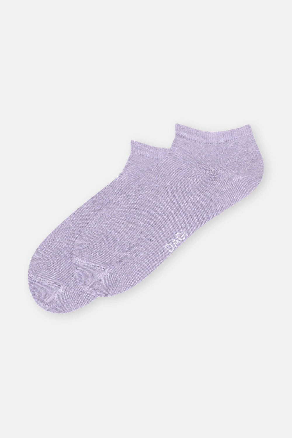 Beyaz-Lila Kadın 2'Li Bambu Basıc Patik Çorap