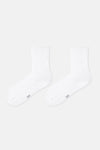 Beyaz Kadın Modal Lastiksiz Basıc Soket Çorap