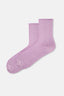 Lila Kadın Modal Jakar Örgü Desen Soket Çorap