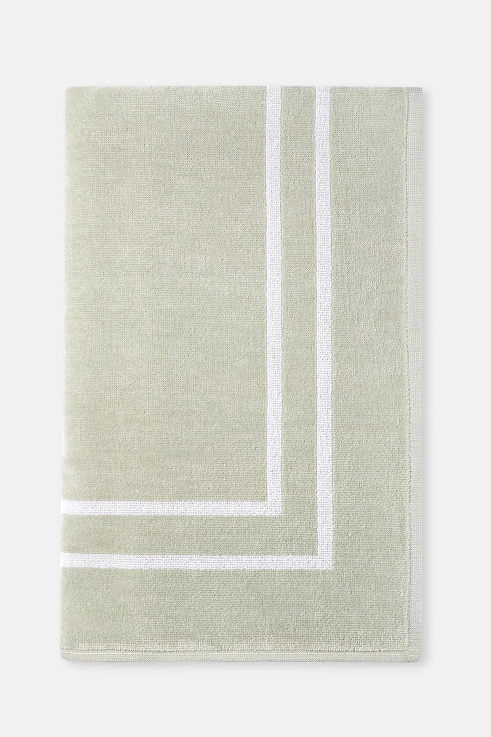 Mint Yeşili Düz Renk Kadife Plaj Havlusu 80X150