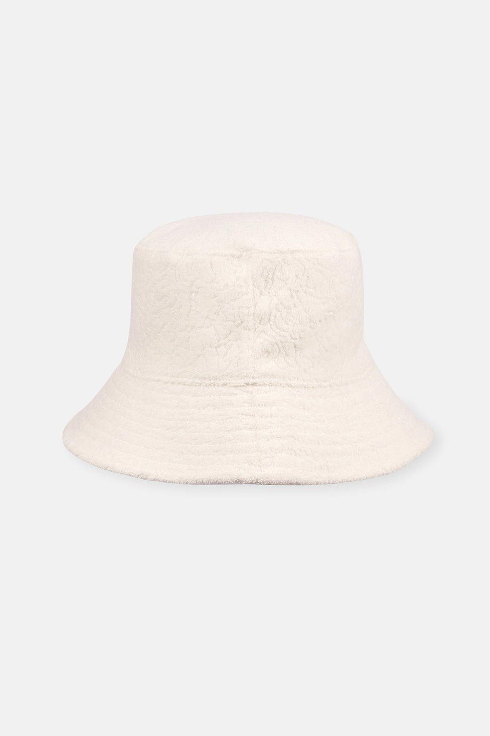 Ekru Desenli Bucket Şapka