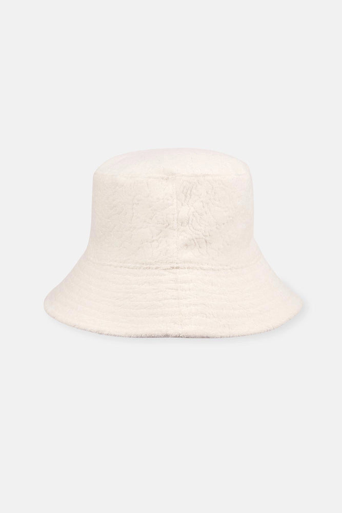 Ekru Desenli Bucket Şapka