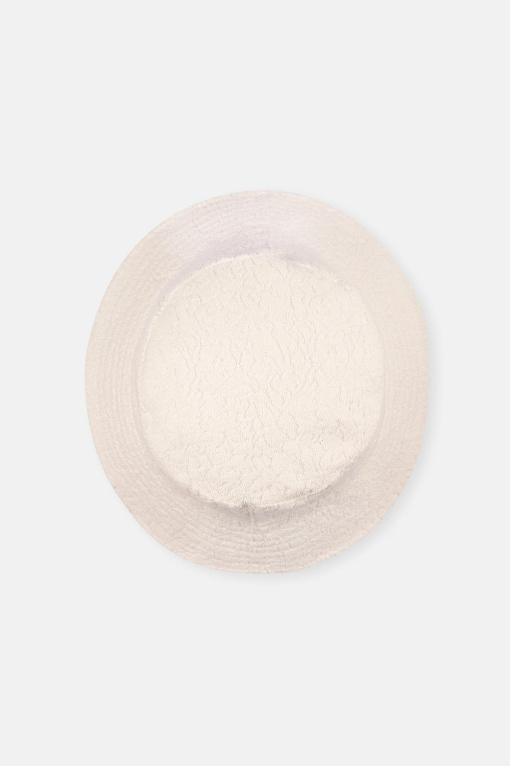 Ekru Desenli Bucket Şapka