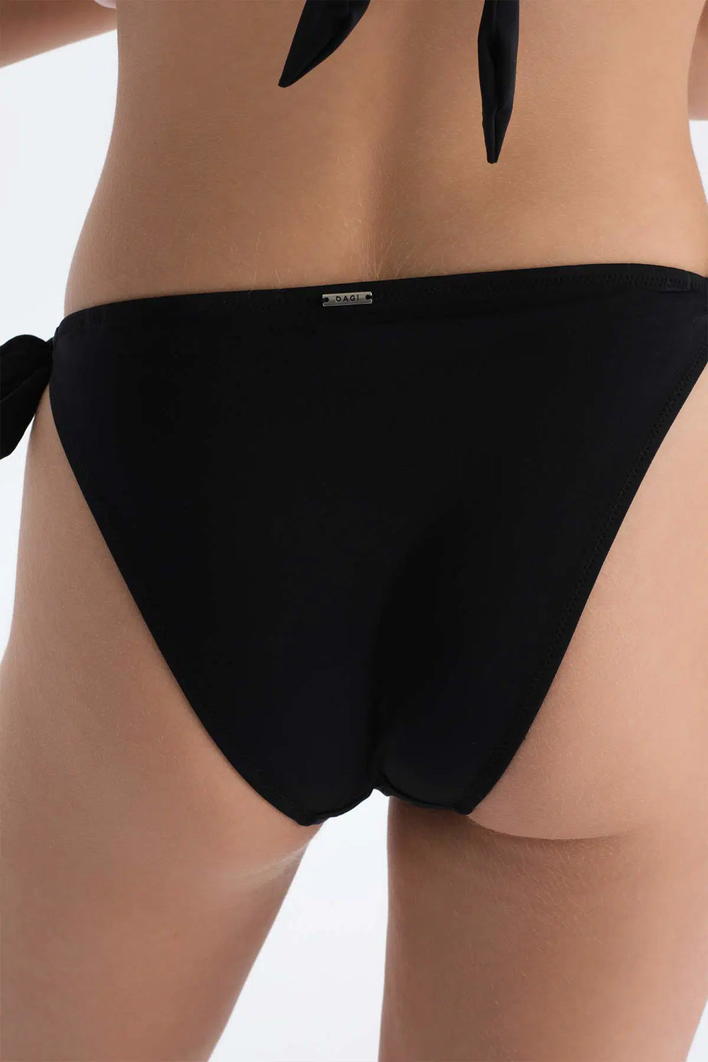 Siyah Kalın Bağcıklı Bikini Alt