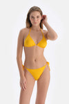 Sarı Düşük Bel Spagetti Bikini Altı