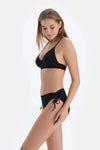 Siyah Yanı Büzgülü Bikini Alt