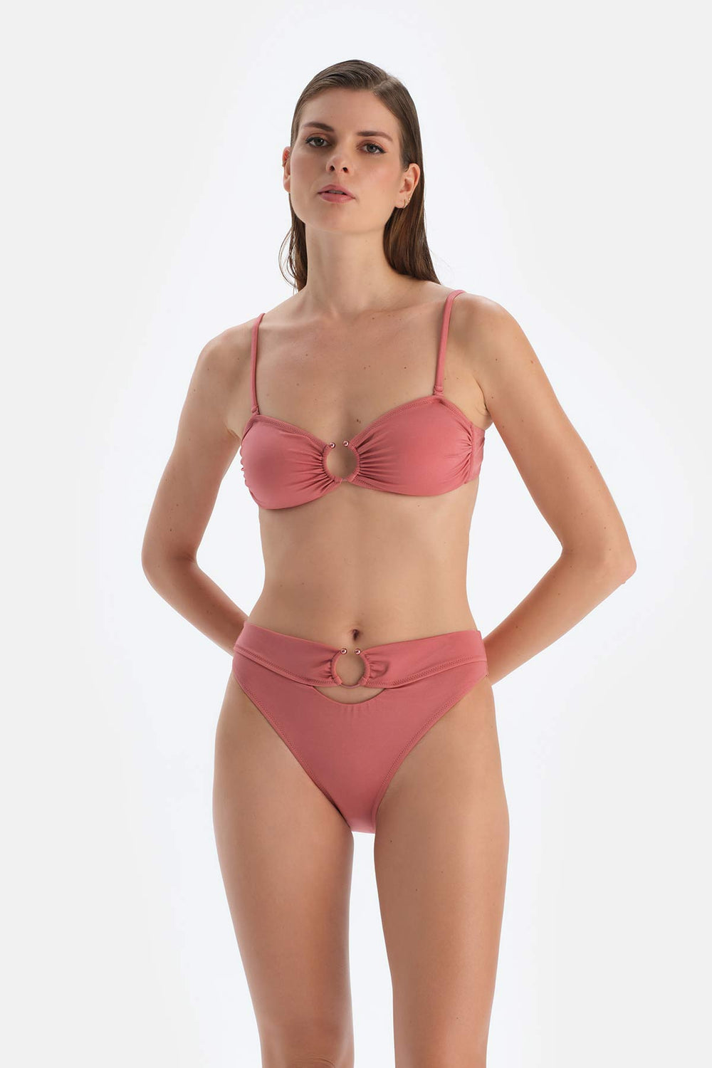 Gül Kurusu Normal Bel Bikini Alt