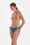 Petrol Mavi Düşük Bel Spagetti Bikini Altı