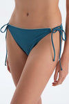 Petrol Mavi Düşük Bel Spagetti Bikini Altı