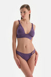 Mor Düşük Bel Bikini Alt
