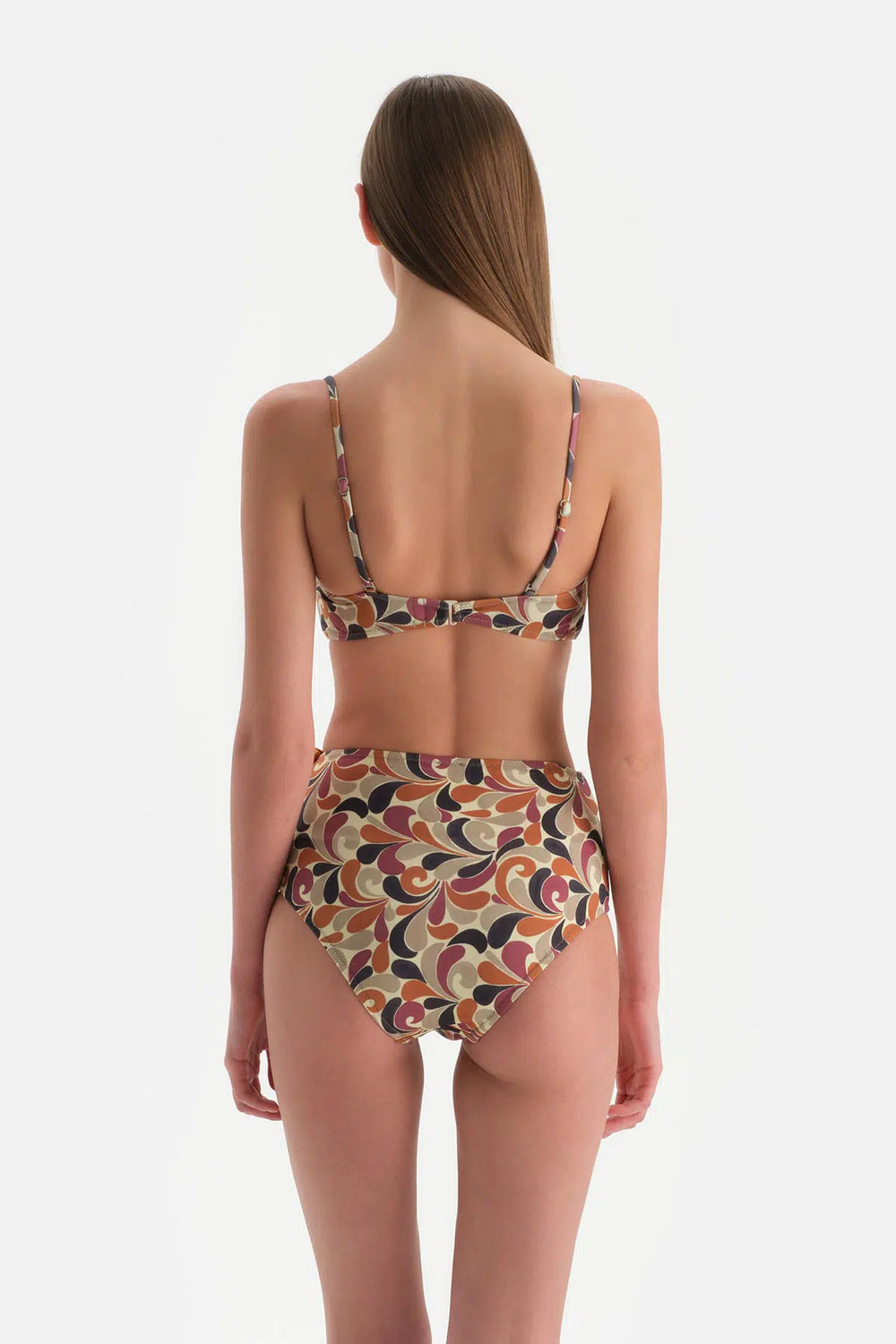 Kahverengi Yüksek Bel Bikini Alt