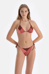 Kahverengi Spagetti Bikini Alt