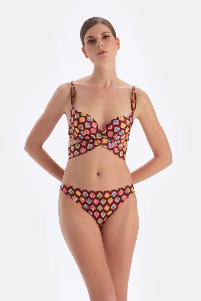 Kahverengi Normal Bel Bikini Alt