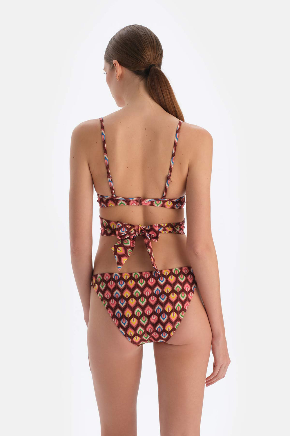 Kahverengi Normal Bel Bikini Alt