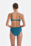 Petrol Mavi Düşük Bel Bikini Alt