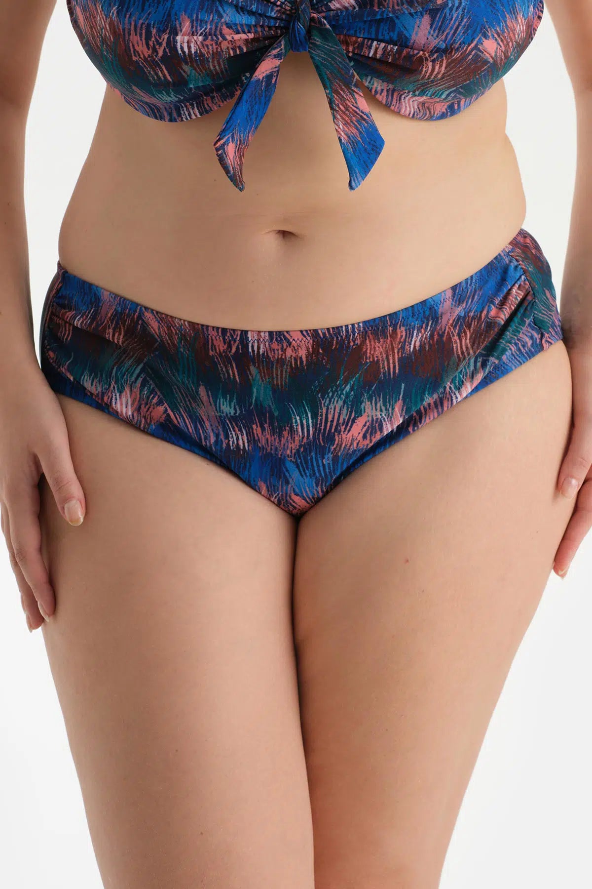 Pudra Yüksek Bel Bikini Alt