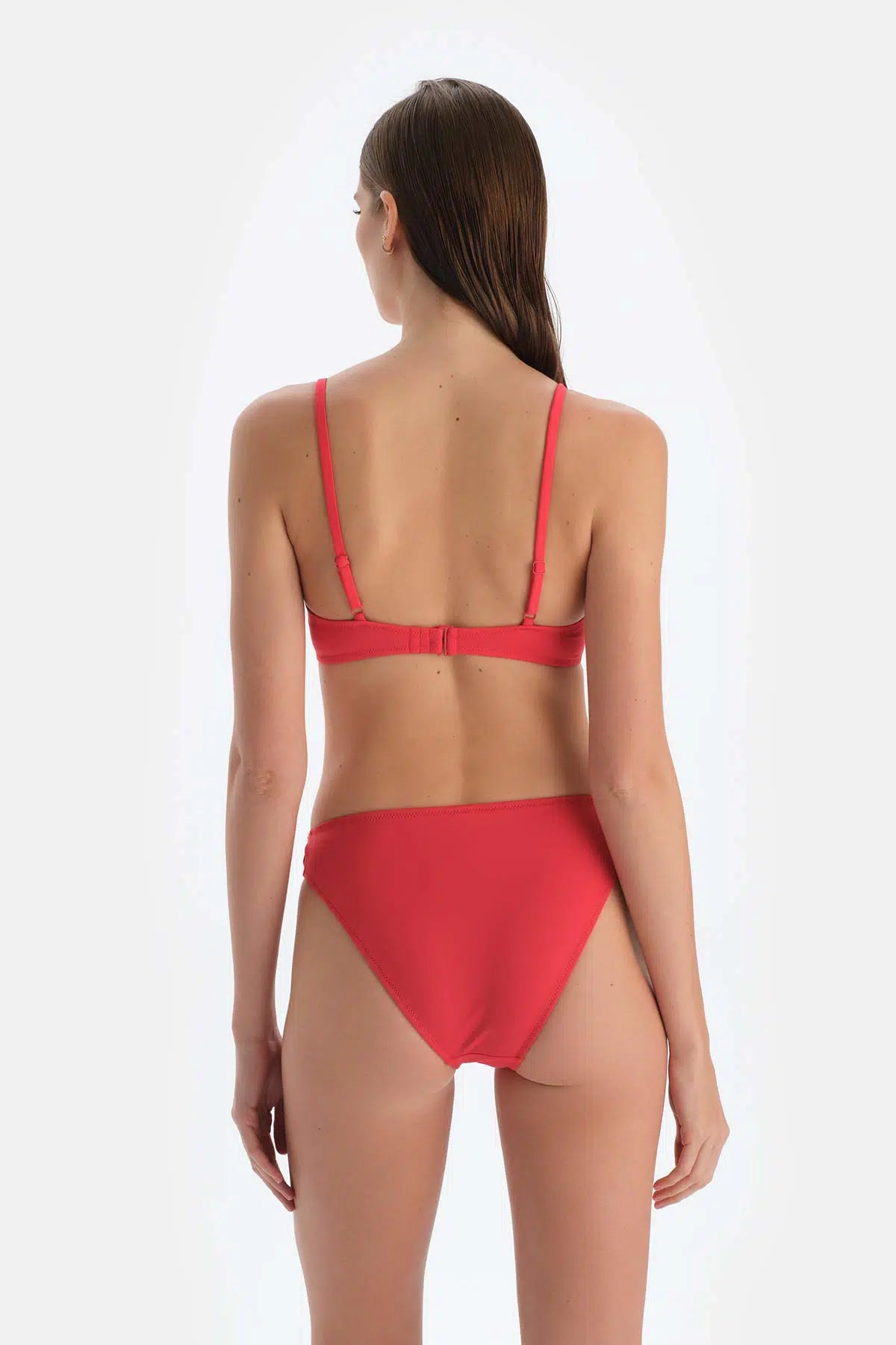 Kırmızı Düşük Bel Bikini Alt
