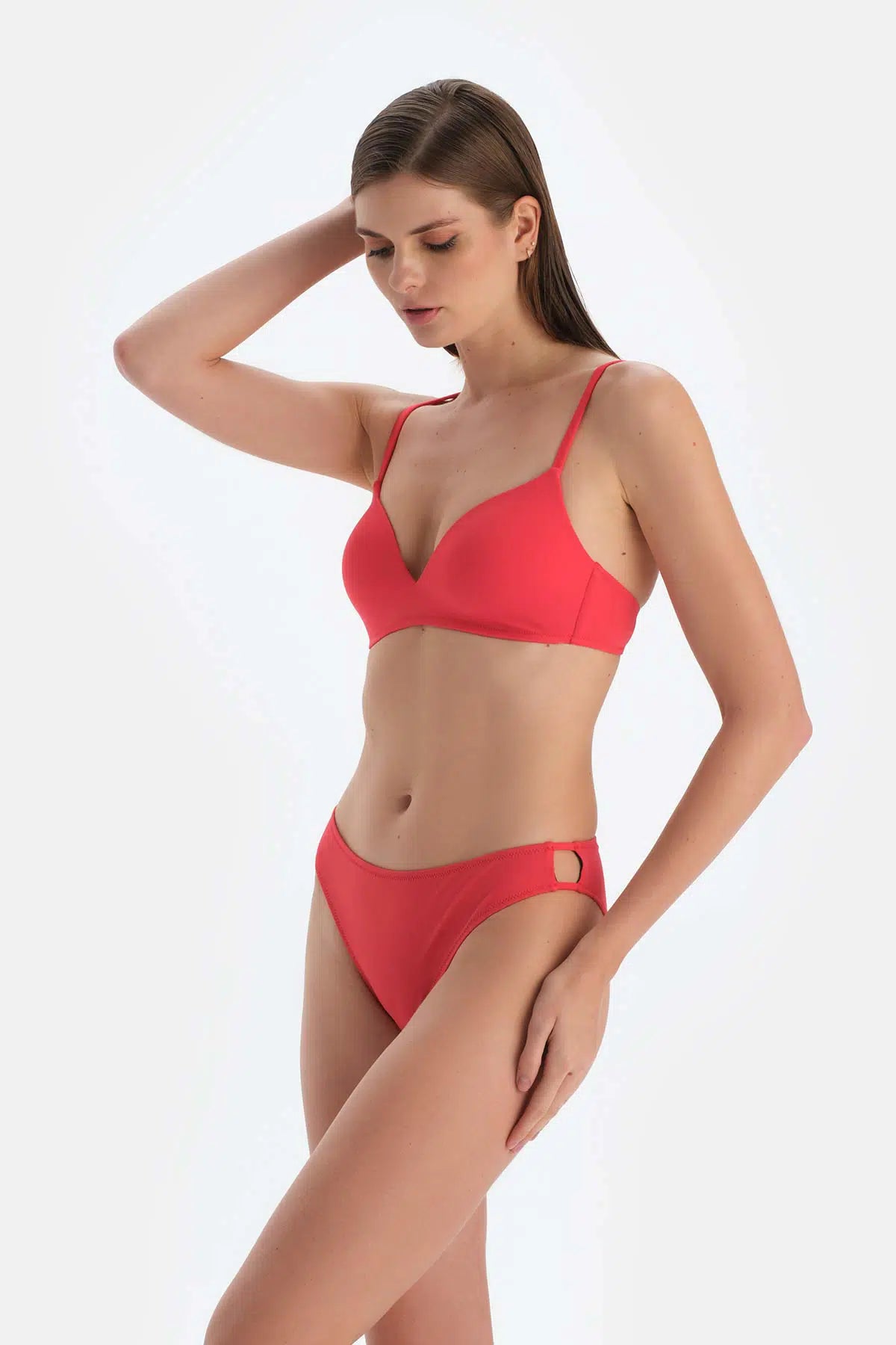 Kırmızı Düşük Bel Bikini Alt