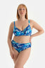 Mavi Yüksek Bel Bikini Alt
