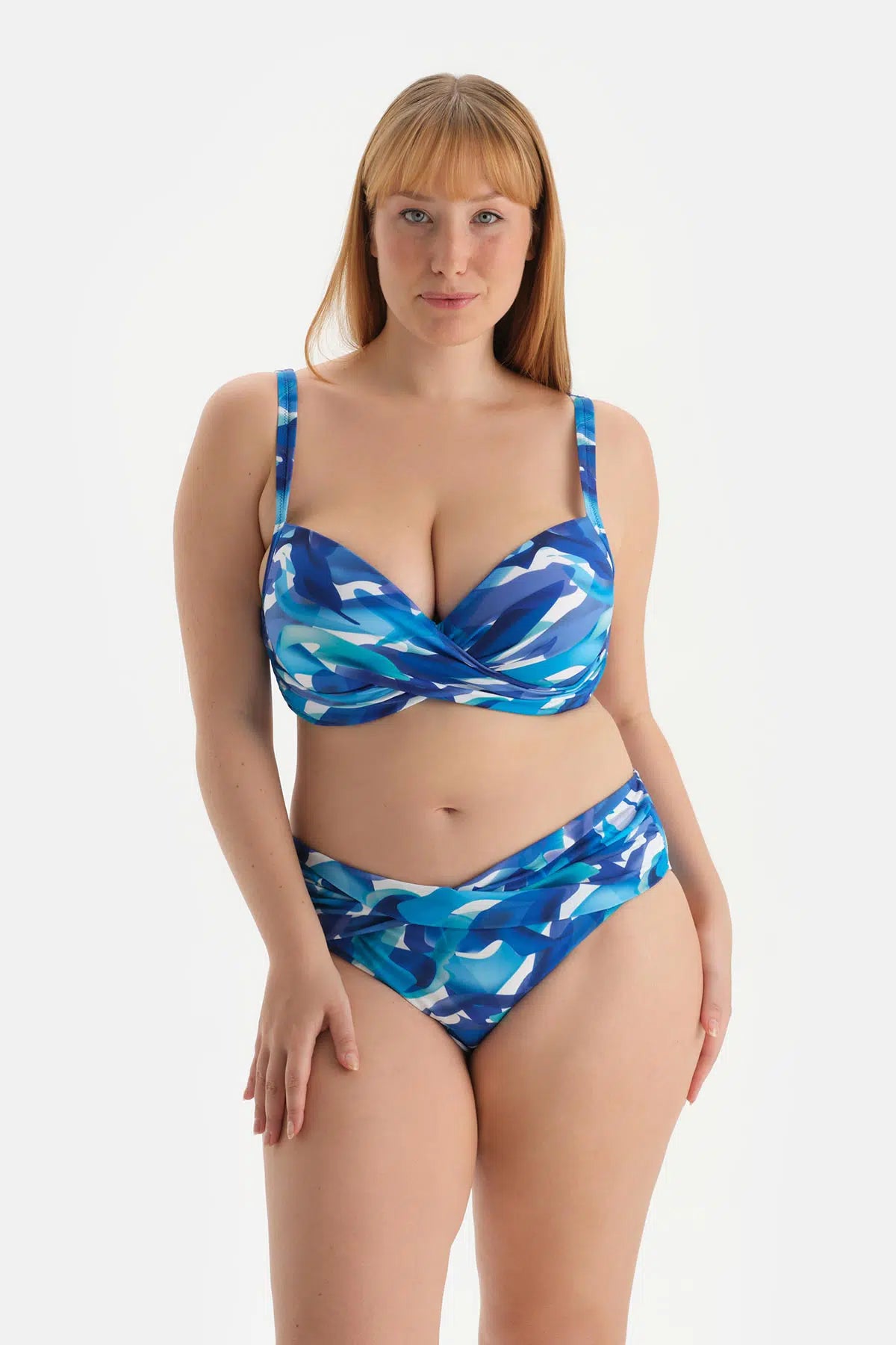 Mavi Yüksek Bel Bikini Altı