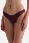 Bordo Brazılıan Bikini Alt