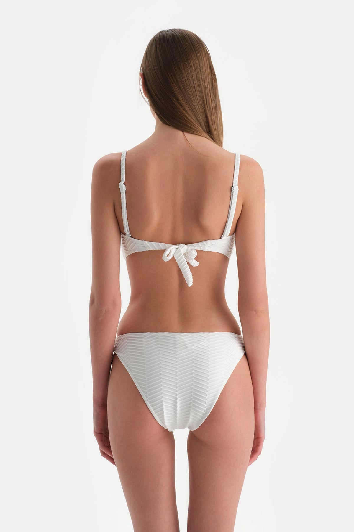 Beyaz Brazılıan Bikini Alt