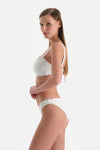 Beyaz Brazılıan Bikini Alt