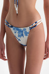 Beyaz-Mavi Brazilian Bikini Altı