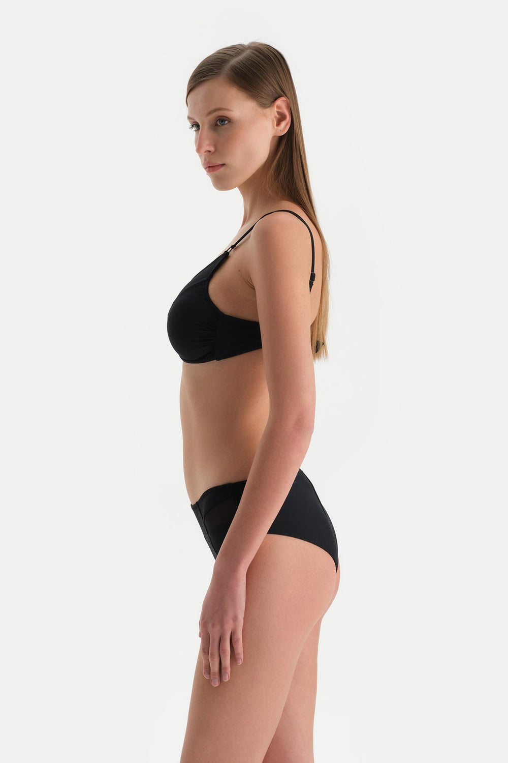 Siyah Orta Bel Bikini Alt