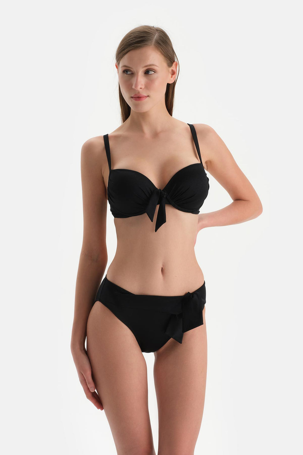 Siyah Düşük Bel Bikini Alt
