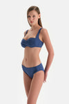 Indigo Yüksek Bel Bikini Alt