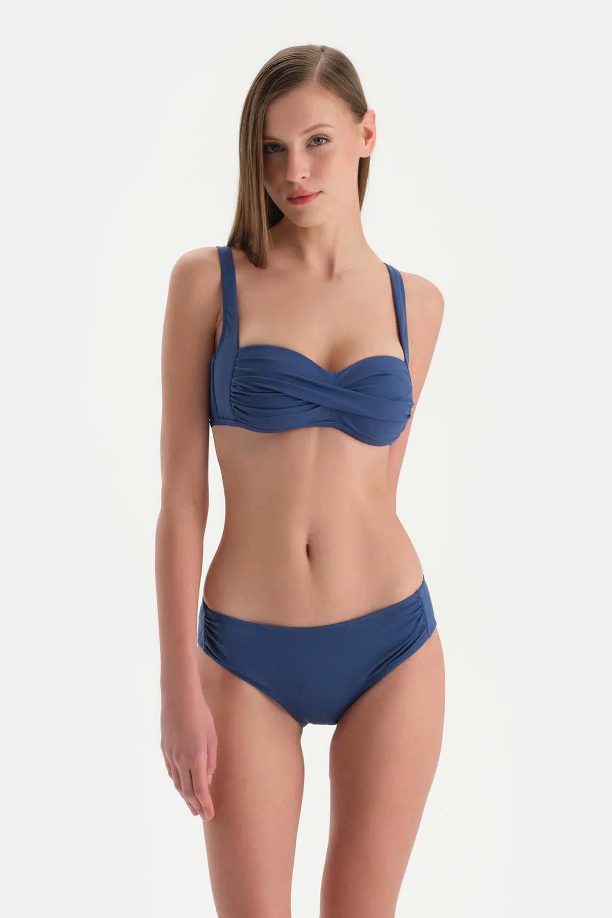Indigo Yüksek Bel Bikini Alt