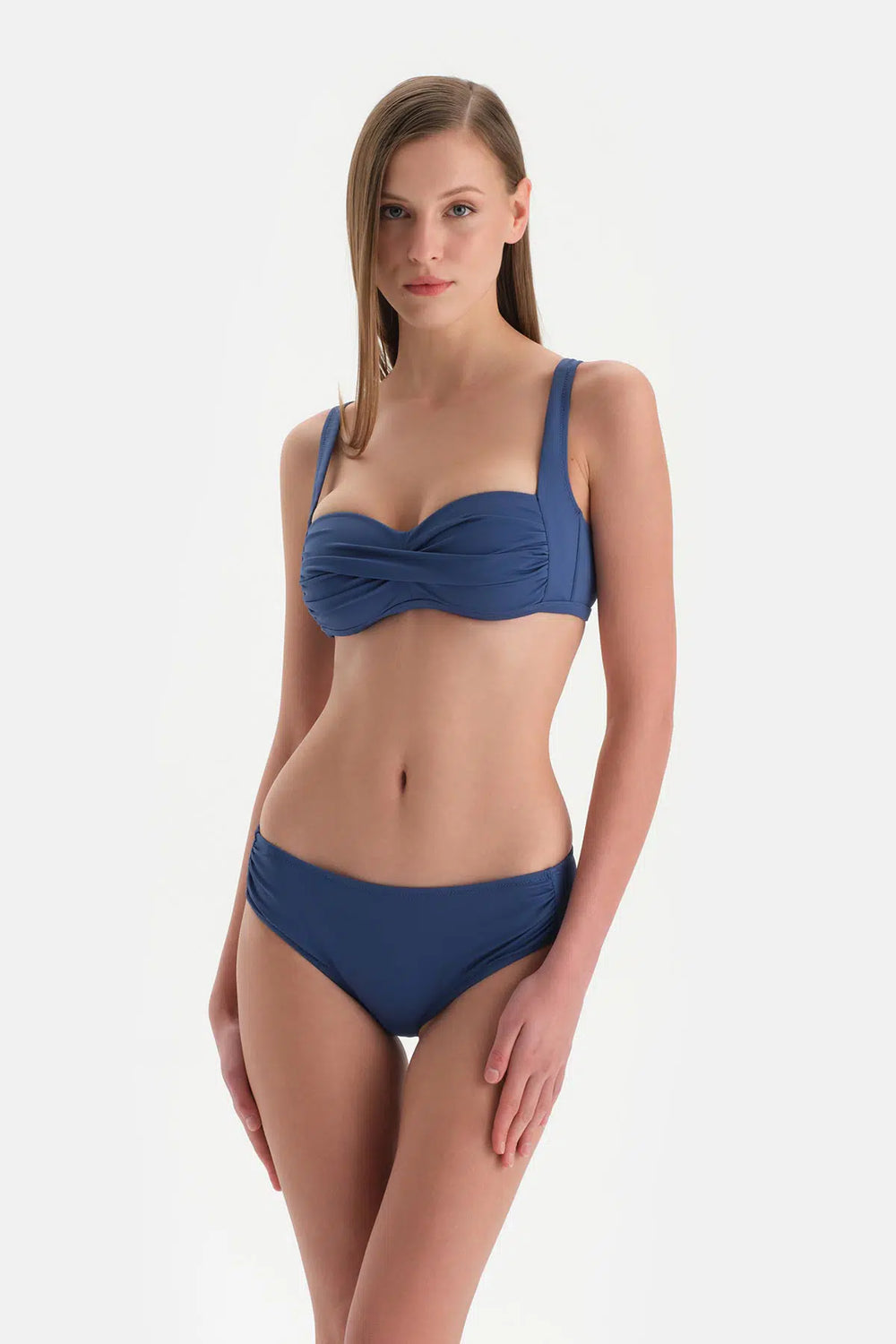 Indigo Yüksek Bel Bikini Alt