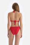 Kırmızı Kaplı Bikini Üstü
