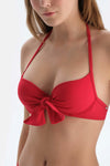 Kırmızı Kaplı Bikini Üstü